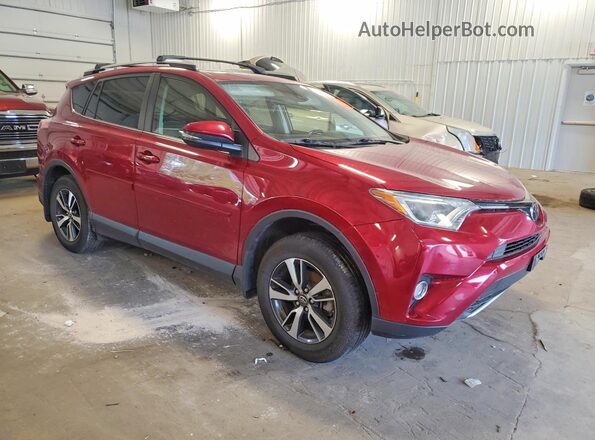 JTMRFREV7JD256807 2018 TOYOTA RAV4 Красный Передняя правая четверть