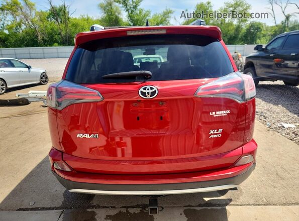 JTMRFREV8GJ053466 2016 TOYOTA RAV4 Red Вид ззаду