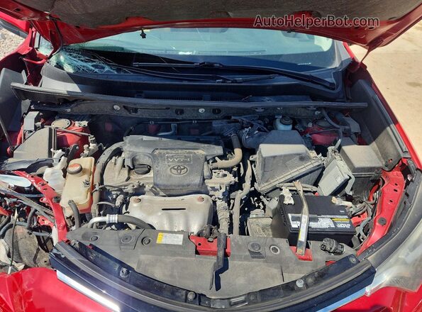 JTMRFREV8GJ053466 2016 TOYOTA RAV4 Red Вид підкапотного простору