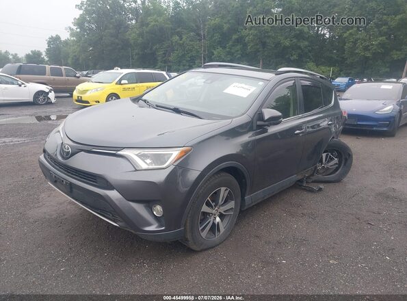 JTMRFREV8JD229776 2018 TOYOTA RAV4 Gray წინა მარცხენა ხედი სამი მეოთხედიდან