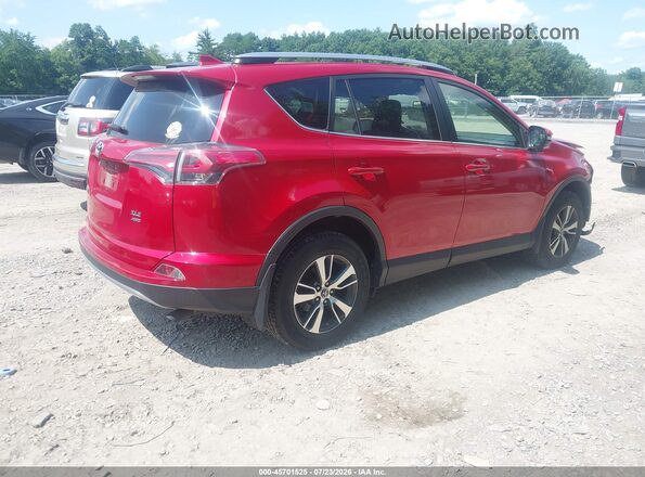 JTMRFREVXHJ175019 2017 TOYOTA RAV4 Red Задня права чверть