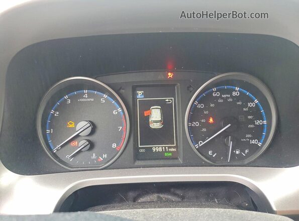 JTMRFREVXJJ736518 2018 TOYOTA RAV4 White Вид щитка приладів