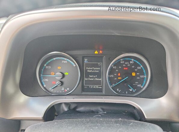 JTMRJREV0GD002847 2016 TOYOTA RAV4 Black Вид щитка приладів