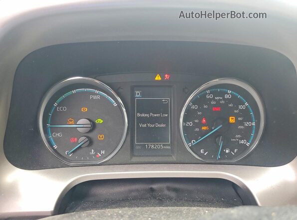 JTMRJREV0GD013637 2016 TOYOTA RAV4 Серый Вид щитка приборов