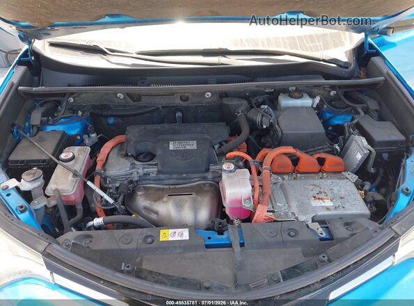 JTMRJREV1GD058537 2016 TOYOTA RAV4 HYBRID Blue უკანა ხედი