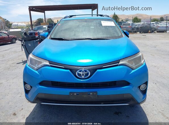 JTMRJREV1GD058537 2016 TOYOTA RAV4 HYBRID Blue უკანა სალონის ხედი