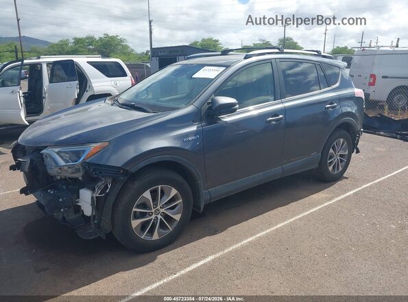 JTMRJREV2HD136275 2017 TOYOTA RAV4 HYBRID Gray Առջևի ձախ երեք քառորդ տեսարան