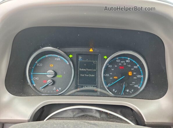 JTMRJREV2HD148720 2017 TOYOTA RAV4 Silver Widok zestawu wskaźników