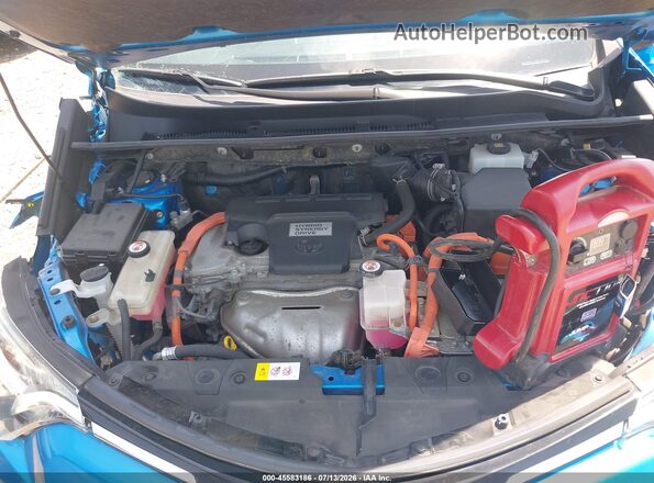 JTMRJREV2JD182081 2018 TOYOTA RAV4 HYBRID Blue Vista trasera