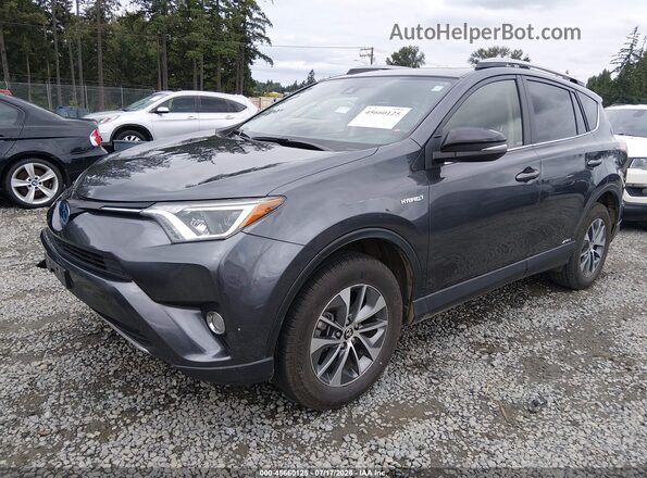 JTMRJREV2JD213989 2018 TOYOTA RAV4 HYBRID Серый Передняя левая четверть