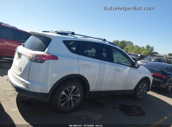 JTMRJREV2JD242277 2018 TOYOTA RAV4 HYBRID White Widok zestawu wskaźników