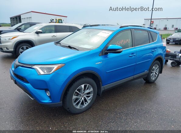 JTMRJREV3JD174202 2018 TOYOTA RAV4 HYBRID Blue წინა მარცხენა ხედი სამი მეოთხედიდან