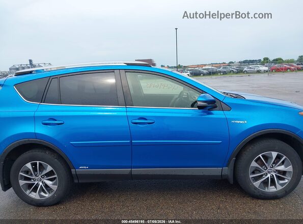 JTMRJREV3JD174202 2018 TOYOTA RAV4 HYBRID Blue უკანა სალონის ხედი