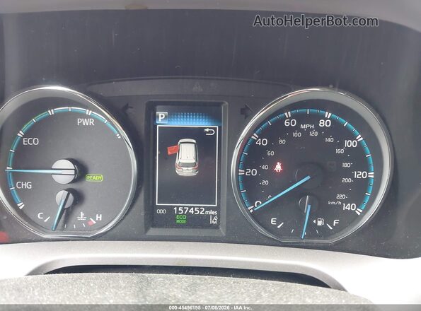 JTMRJREV3JD174202 2018 TOYOTA RAV4 HYBRID Blue უკანა სავარძლების ხედი
