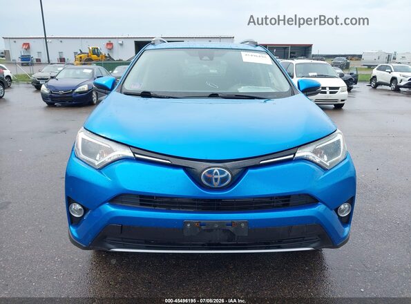 JTMRJREV3JD174202 2018 TOYOTA RAV4 HYBRID Blue ხელსაწყოთა პანელის ხედი