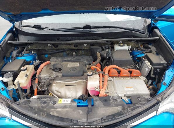 JTMRJREV3JD174202 2018 TOYOTA RAV4 HYBRID Blue უკანა ხედი