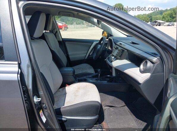 JTMRJREV4JD252650 2018 TOYOTA RAV4 HYBRID Gray Вид салону спереду