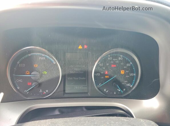 JTMRJREV5JD203327 2018 TOYOTA RAV4 Silver ხელსაწყოთა პანელის ხედი