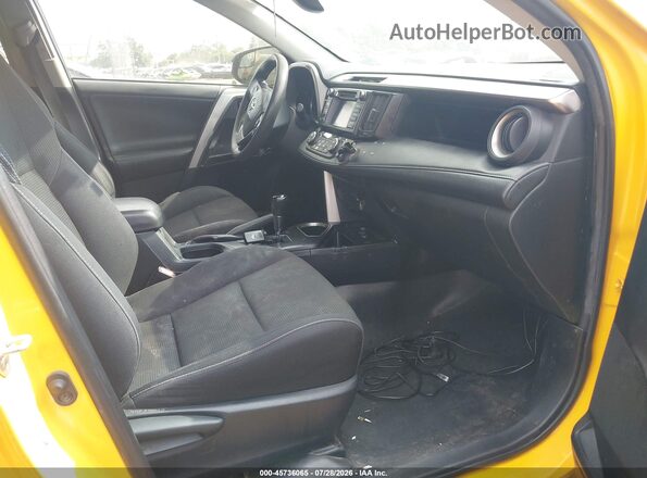 JTMRJREV6JD251287 2018 TOYOTA RAV4 HYBRID Yellow წინა სალონის ხედი