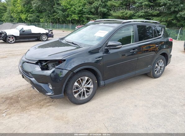 JTMRJREV8HD064532 2017 TOYOTA RAV4 HYBRID Black Przód lewy