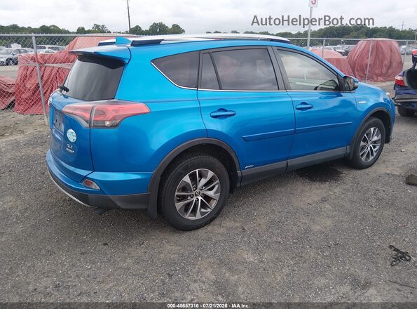 JTMRJREVXGD001172 2016 TOYOTA RAV4 HYBRID Blue Trasero derecho