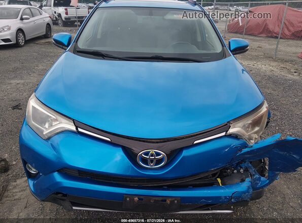 JTMRJREVXGD001172 2016 TOYOTA RAV4 HYBRID Blue Vista del cuadro de instrumentos