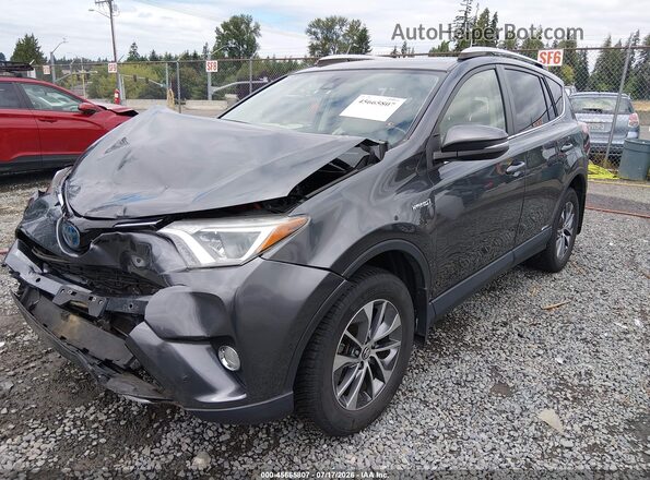 JTMRJREVXGD033717 2016 TOYOTA RAV4 HYBRID Серый Передняя левая четверть
