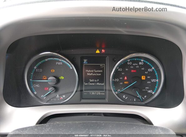 JTMRJREVXGD033717 2016 TOYOTA RAV4 HYBRID Серый Вид задних сидений