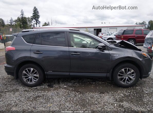 JTMRJREVXGD033717 2016 TOYOTA RAV4 HYBRID Серый Вид задней части салона