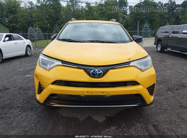JTMRJREVXJD258775 2018 TOYOTA RAV4 HYBRID Yellow Vista frontal