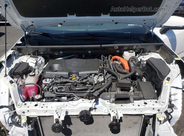 JTMRWRFV0ND140675 2022 TOYOTA RAV4 White Vista del compartimento del motor
