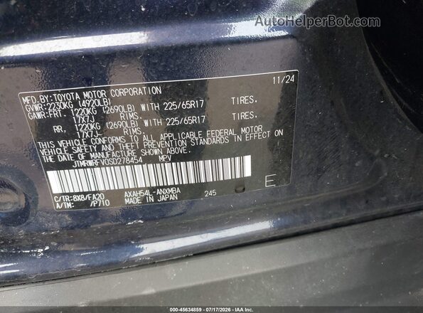JTMRWRFV0SD278454 2025 TOYOTA RAV4 HYBRID Blue Engine compartment view