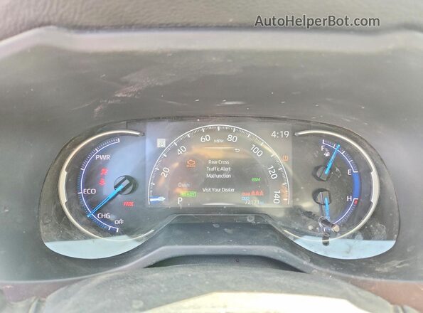 JTMRWRFV1PD572839 2023 TOYOTA RAV4 Silver Vista del cuadro de instrumentos