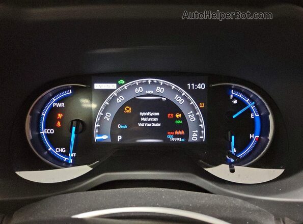 JTMRWRFV1SD356109 2025 TOYOTA RAV4 White Instrument cluster view