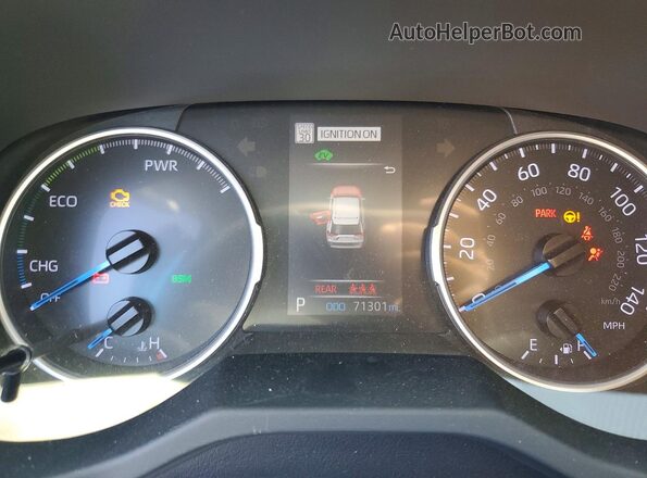 JTMRWRFV2KD003894 2019 TOYOTA RAV4 Синий Вид щитка приборов