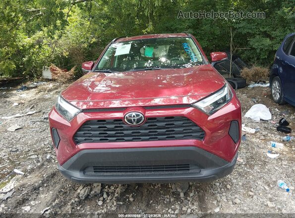 JTMRWRFV4SD294589 2025 TOYOTA RAV4 HYBRID Burgundy Instrument cluster view