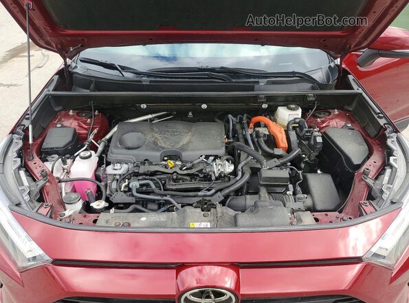 JTMRWRFV5SD305003 2025 TOYOTA RAV4 Red Vista del compartimento del motor