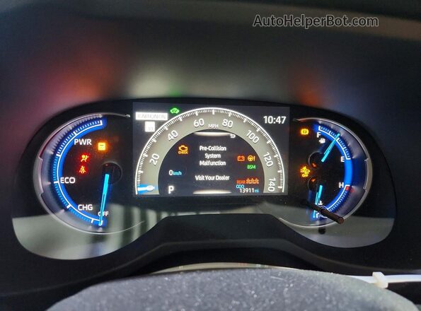 JTMRWRFV7SD334664 2025 TOYOTA RAV4 Black Вид щитка приладів