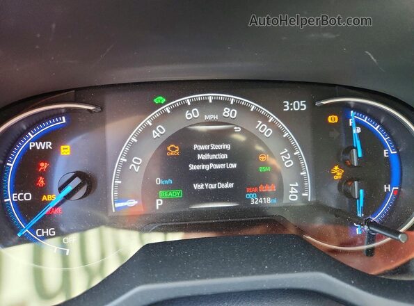 JTMRWRFV8SJ070663 2025 TOYOTA RAV4 Gray Вид щитка приладів