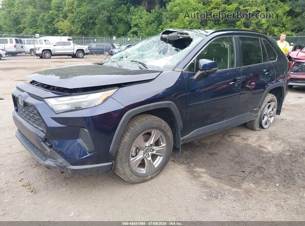 JTMRWRFV9ND154185 2022 TOYOTA RAV4 HYBRID Dark Blue Передняя левая четверть