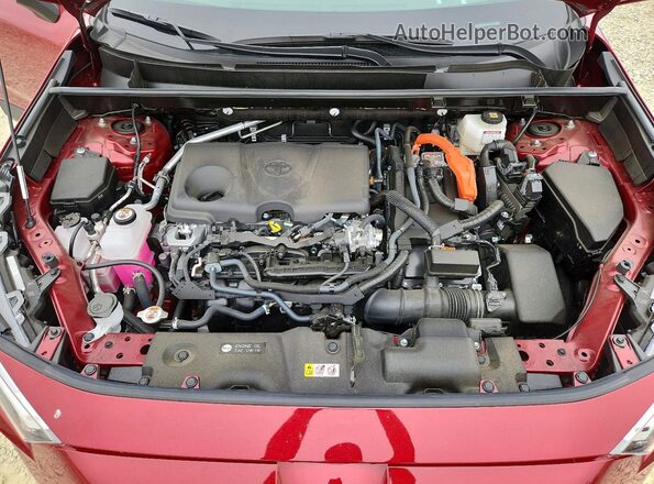 JTMRWRFV9SD337016 2025 TOYOTA RAV4 Burgundy Widok komory silnika