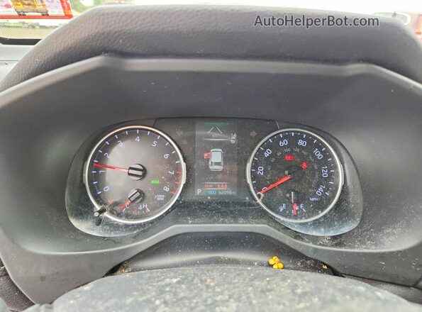 JTMW1RFV2KD012189 2019 TOYOTA RAV4 White Vista del cuadro de instrumentos