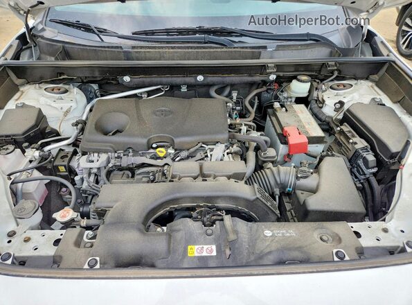 JTMW1RFV2KD012189 2019 TOYOTA RAV4 White Vista del compartimento del motor