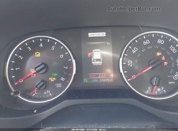 JTMW1RFV2KD030773 2019 TOYOTA RAV4 Brown Vista de los asientos traseros