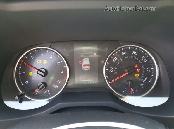 JTMW1RFV4KD007060 2019 TOYOTA RAV4 Gray ხელსაწყოთა პანელის ხედი