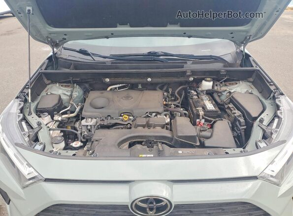 JTMW1RFV4NJ024415 2022 TOYOTA RAV4 Зеленый Вид подкапотного пространства