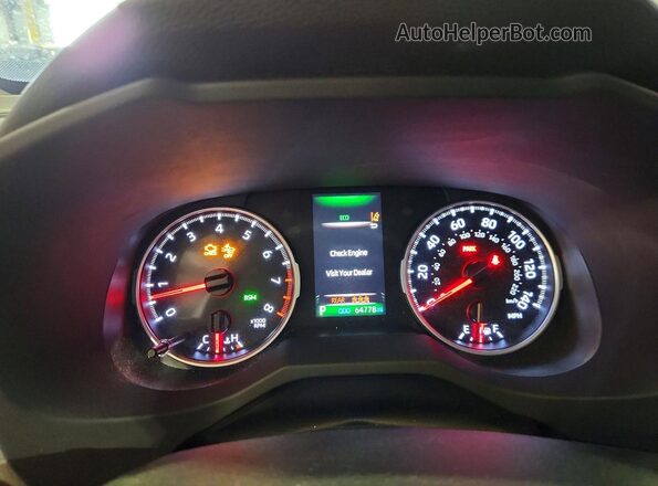 JTMW1RFV5KD016981 2019 TOYOTA RAV4 Белый Вид щитка приборов