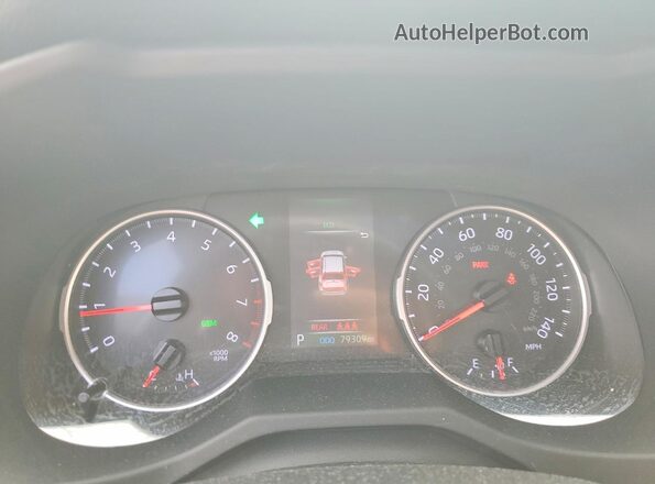 JTMW1RFV7KJ016319 2019 TOYOTA RAV4 Синий Вид щитка приборов