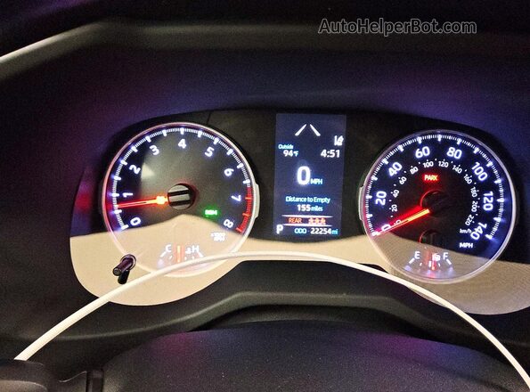 JTMW1RFVXKD032156 2019 TOYOTA RAV4 Silver ხელსაწყოთა პანელის ხედი