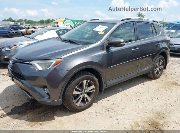 JTMWFREV0GJ062715 2016 TOYOTA RAV4 Gray წინა მარცხენა ხედი სამი მეოთხედიდან